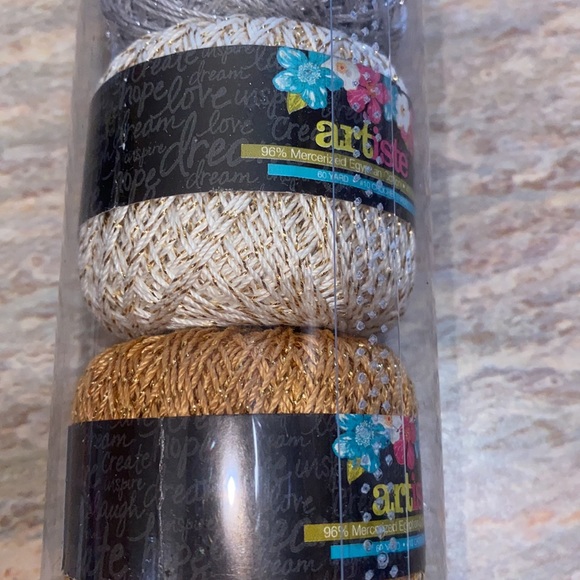 NEW Metallic Crochet Thread - Picture 2 of 4